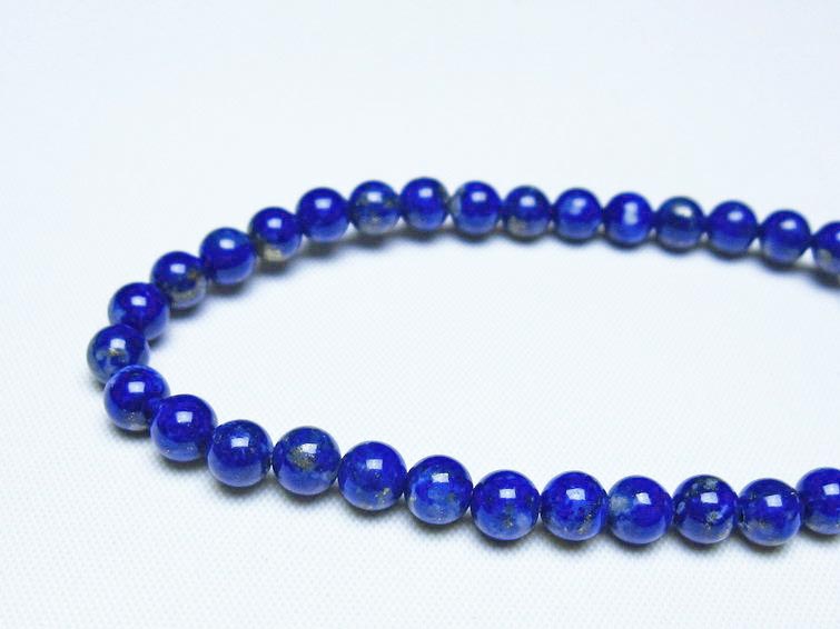ラピスラズリ ブレスレット 5mm 一点物 メール便可 [M便 1/10] 111-48453