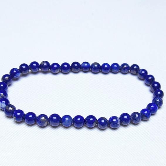 ラピスラズリ ブレスレット 5mm 一点物 メール便可 [M便 1/10] 111-48455