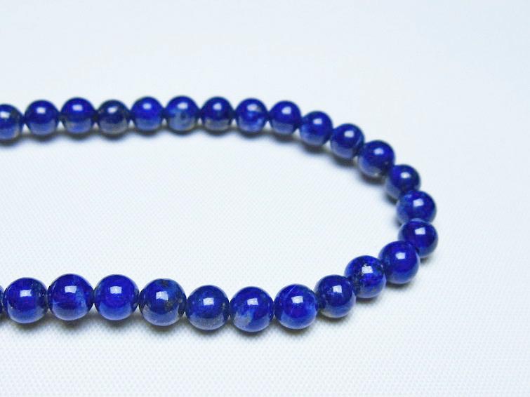 ラピスラズリ ブレスレット 5mm 一点物 メール便可 [M便 1/10] 111-48456