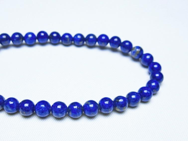 ラピスラズリ ブレスレット 5mm 一点物 メール便可 [M便 1/10] 111-48458
