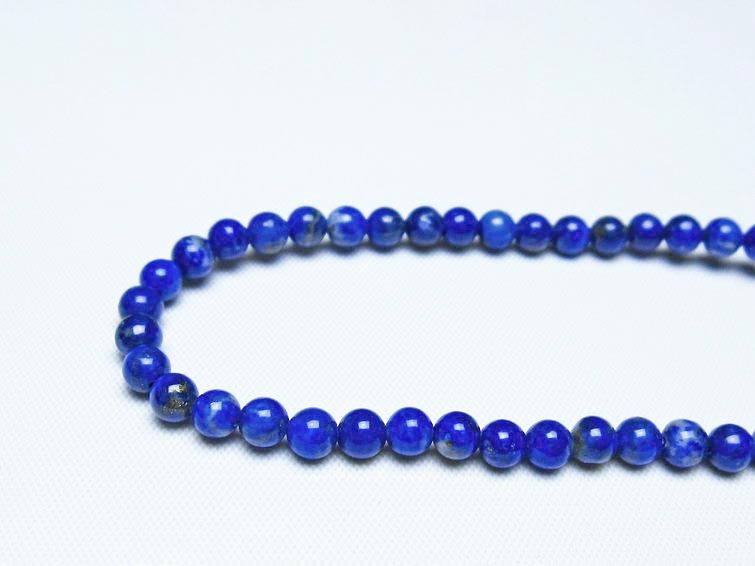 ラピスラズリ ブレスレット 4mm 一点物 メール便可 [M便 1/10] 111-48459