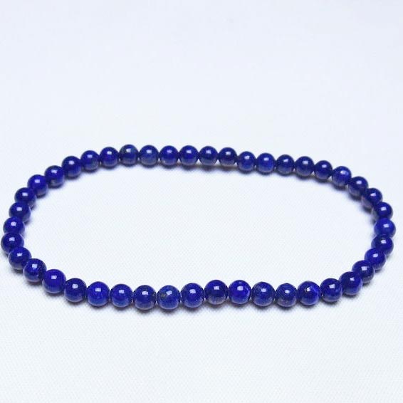 ラピスラズリ ブレスレット 4mm 一点物 メール便可 [M便 1/10] 111-48462