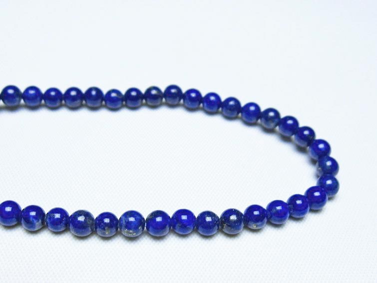 ラピスラズリ ブレスレット 4mm 一点物 メール便可 [M便 1/10] 111-48463