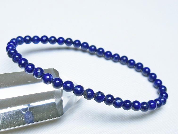 ラピスラズリ ブレスレット 4mm 一点物 メール便可 [M便 1/10] 111-48464