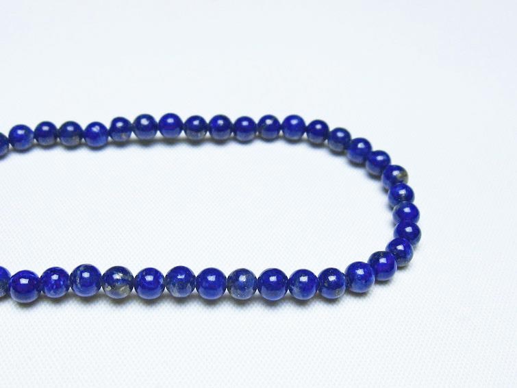 ラピスラズリ ブレスレット 4mm 一点物 メール便可 [M便 1/10] 111-48466