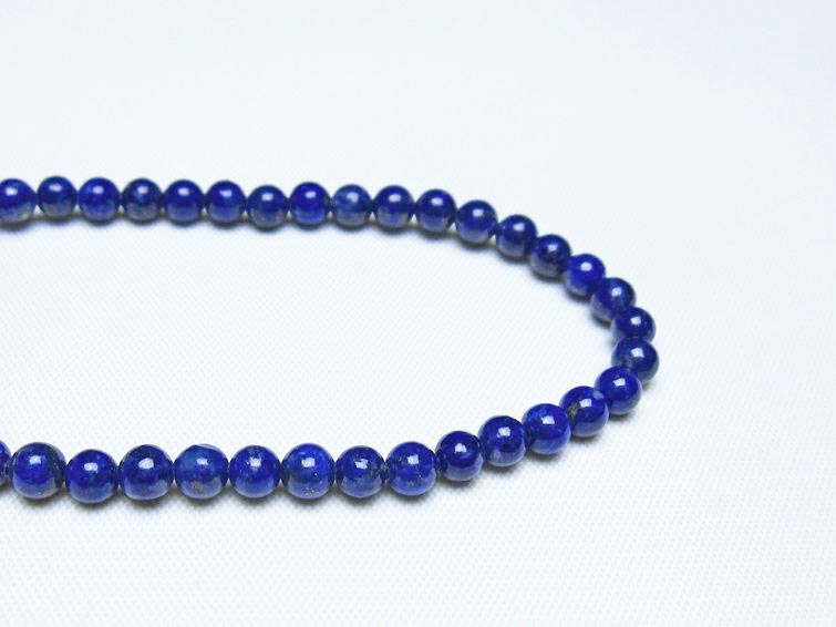 ラピスラズリ ブレスレット 4mm 一点物 メール便可 [M便 1/10] 111-48467