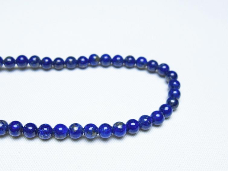 ラピスラズリ ブレスレット 4mm 一点物 メール便可 [M便 1/10] 111-48468
