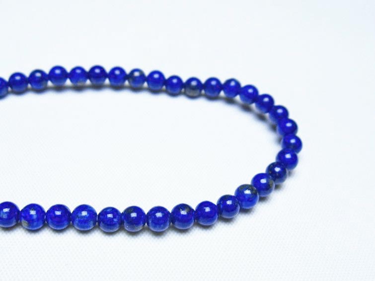 ラピスラズリ ブレスレット 4mm 一点物 メール便可 [M便 1/10] 111-48470