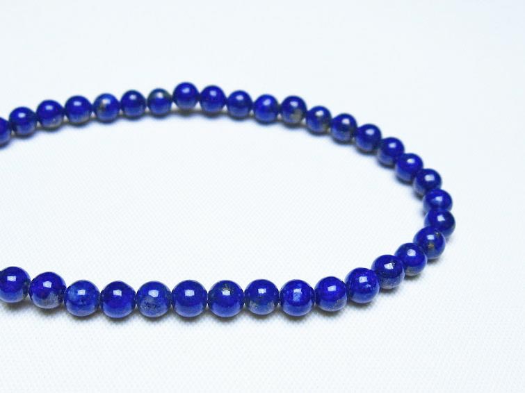 ラピスラズリ ブレスレット 4mm 一点物 メール便可 [M便 1/10] 111-48472