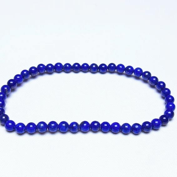 ラピスラズリ ブレスレット 4mm 一点物 メール便可 [M便 1/10] 111-48474