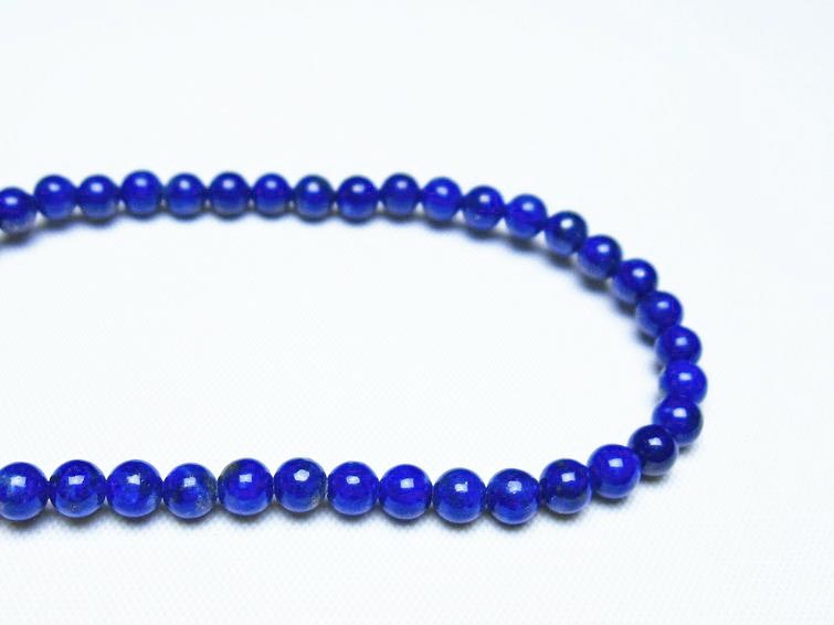 ラピスラズリ ブレスレット 4mm 一点物 メール便可 [M便 1/10] 111-48474