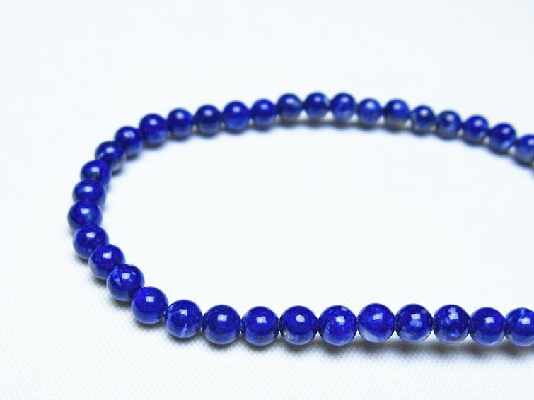 ラピスラズリ ブレスレット 4mm 一点物 メール便可 [M便 1/10] 111-48475
