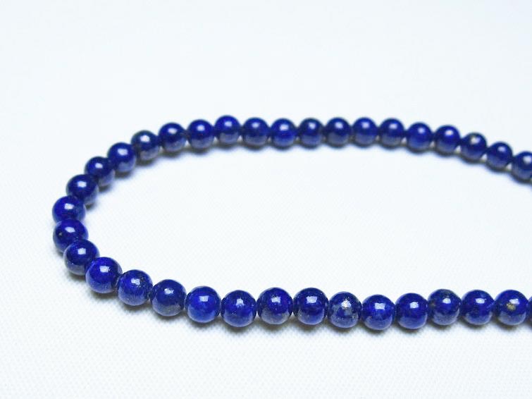 ラピスラズリ ブレスレット 4mm 一点物 メール便可 [M便 1/10] 111-48476