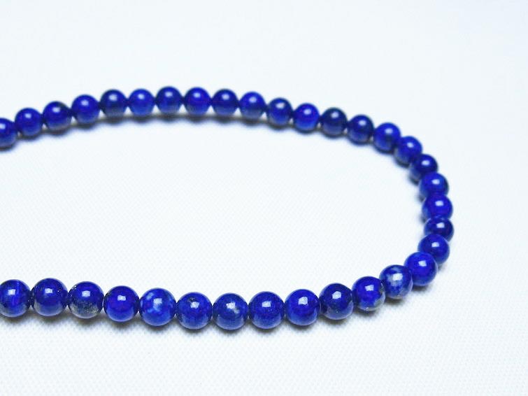 ラピスラズリ ブレスレット 4mm 一点物 メール便可 [M便 1/10] 111-48477