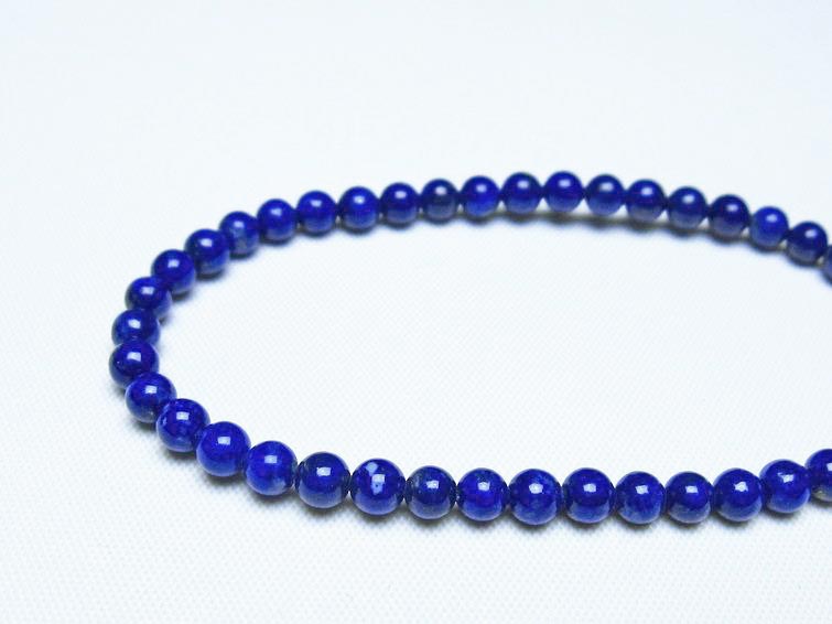 ラピスラズリ ブレスレット 4mm 一点物 メール便可 [M便 1/10] 111-48479