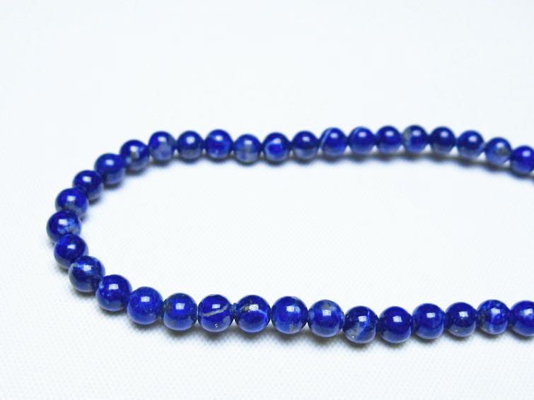 ラピスラズリ ブレスレット 4mm 一点物 メール便可 [M便 1/10] 111-48480