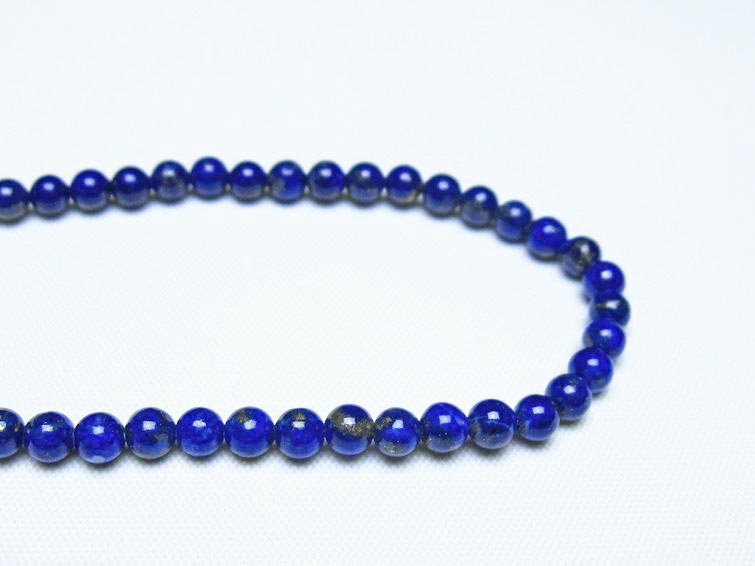 ラピスラズリ ブレスレット 4mm 一点物 メール便可 [M便 1/10] 111-48483