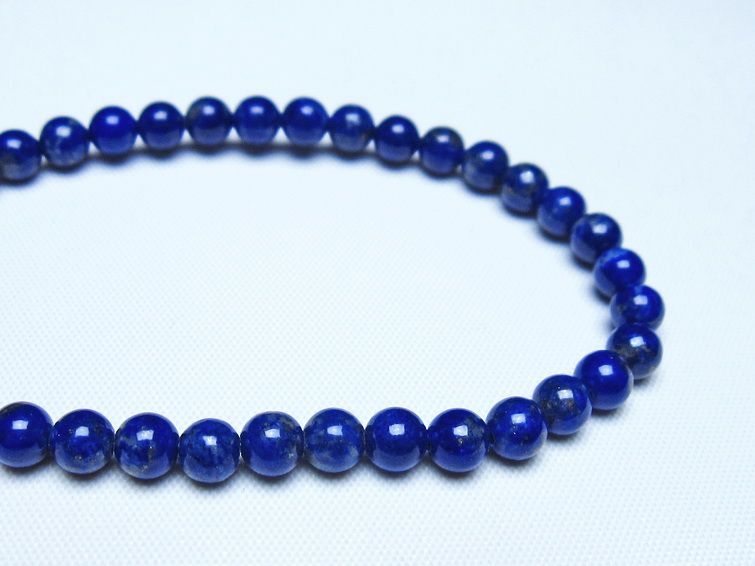 ラピスラズリ ブレスレット 5mm 一点物 メール便可 [M便 1/10] 111-48489
