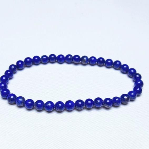 ラピスラズリ ブレスレット 5mm 一点物 メール便可 [M便 1/10] 111-48495
