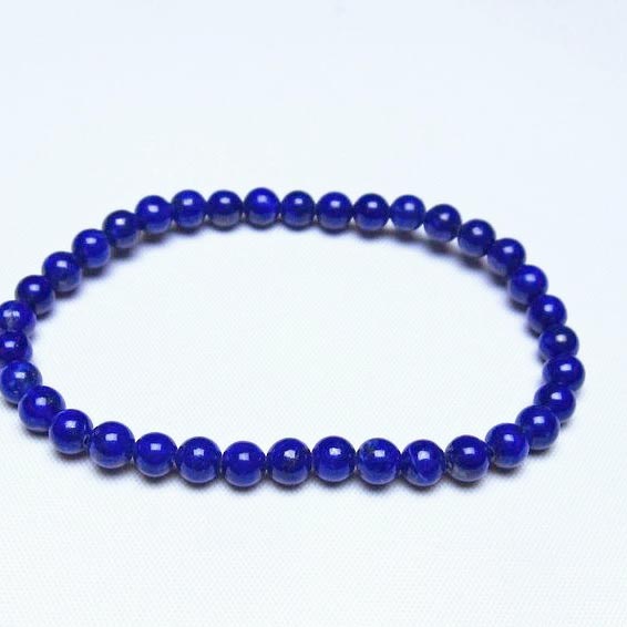 ラピスラズリ ブレスレット 5mm 一点物 メール便可 [M便 1/10] 111-48503