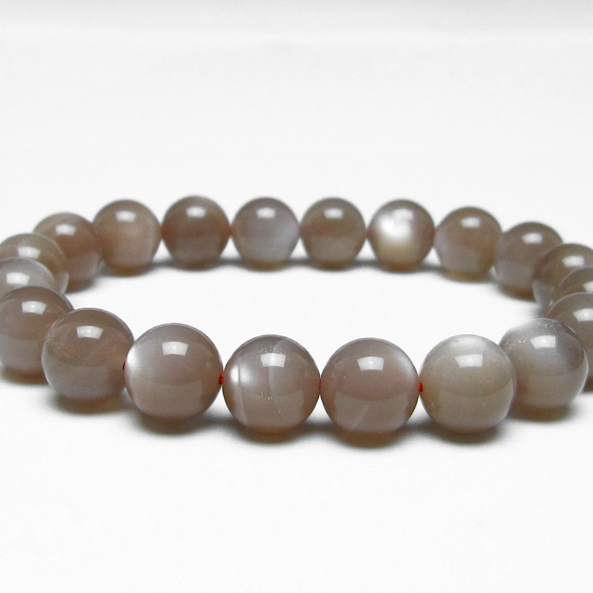 オレンジムーンストーン ブレスレット 10mm 一点物 メール便可 [M便 1/10] 111-48593