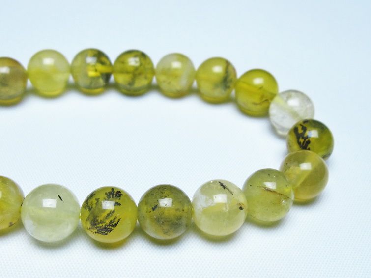 オパール ブレスレット 10mm イエローオパール コモンオパール 一点物 メール便可 [M便 1/10] 111-48702