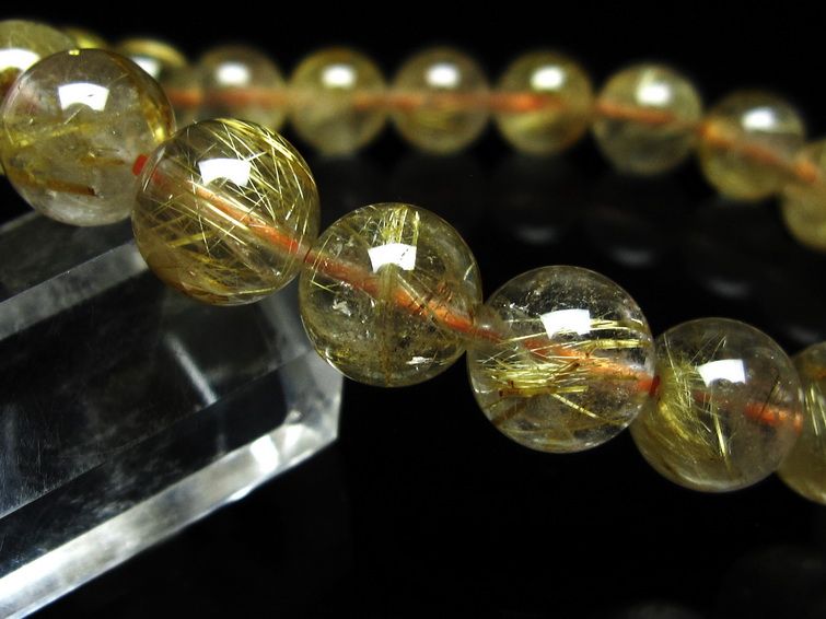 ルチルクォーツ ブレスレット 10mm タイチンルチルクォーツ