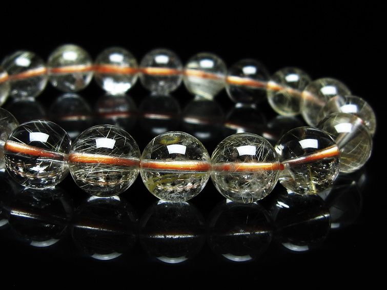 ルチルクォーツ ブレスレット 11mm タイチンルチル ブレスレット