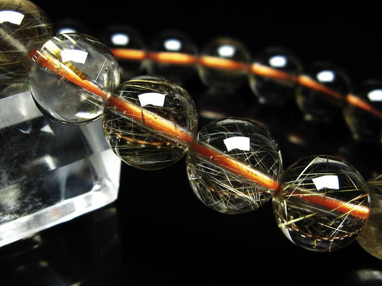 ルチルクォーツ ブレスレット 11mm タイチンルチル ブレスレット