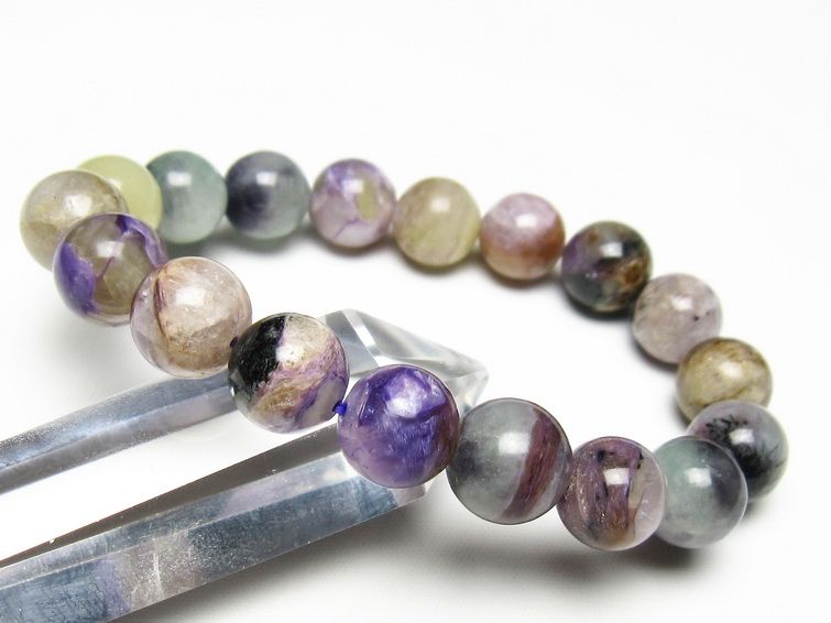 チャロアイト ブレスレット 12mm 一点物 メール便可 111-49235 【sold out】