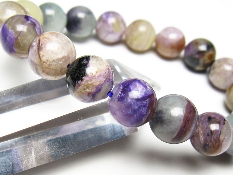 チャロアイト ブレスレット 12mm 一点物 メール便可 111-49235 【sold out】