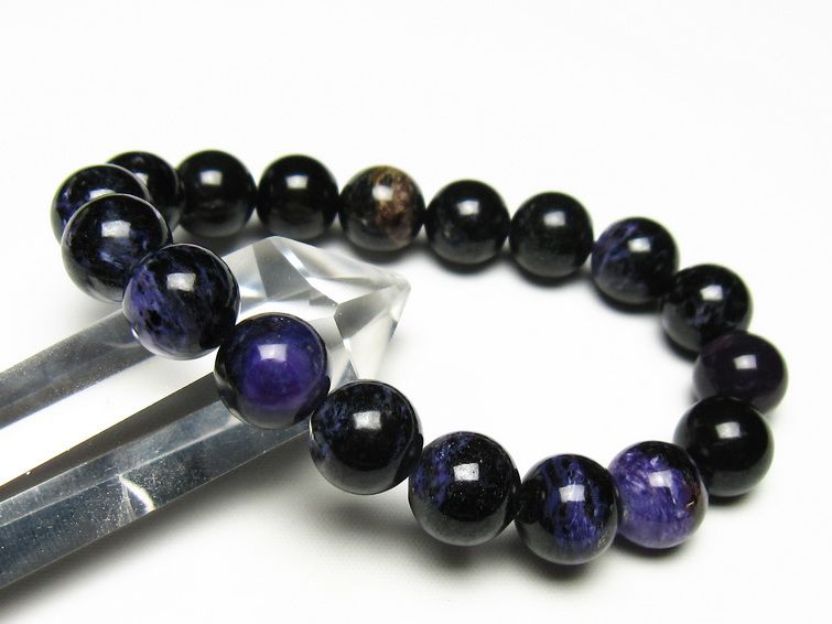 チャロアイト ブレスレット 12mm 一点物 メール便可 111-49240