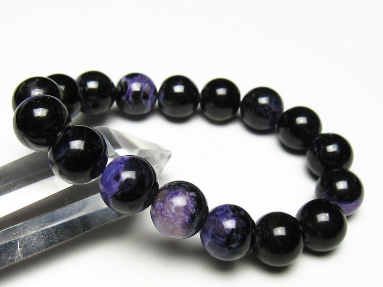 チャロアイト ブレスレット 12mm 一点物 メール便可 111-49242