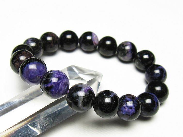 チャロアイト ブレスレット 13mm 一点物 メール便可 111-49244 【sold out】