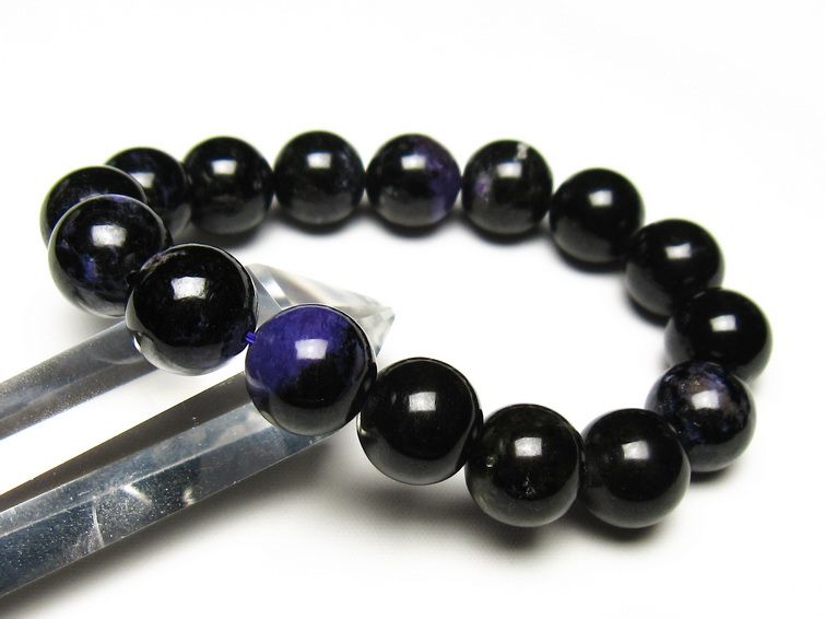 チャロアイト ブレスレット 13mm 一点物 メール便可 111-49246