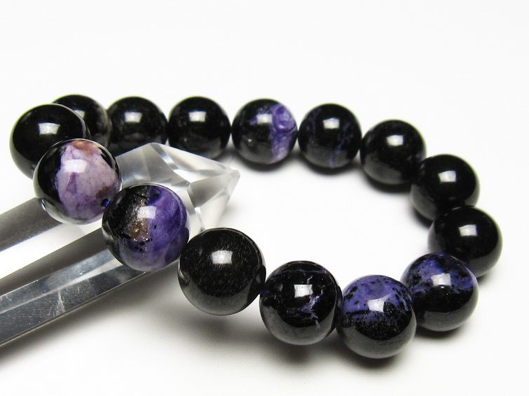 チャロアイト ブレスレット 14mm 一点物 メール便可 111-49247 【sold out】