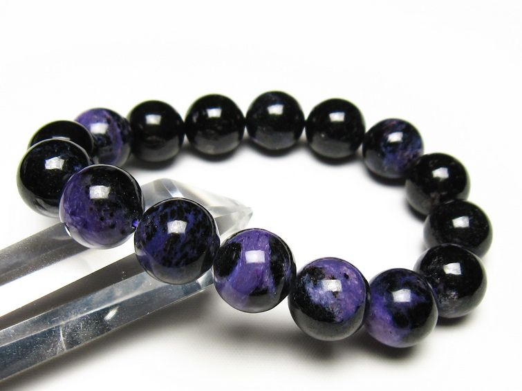 チャロアイト ブレスレット 14mm 一点物 メール便可 111-49248