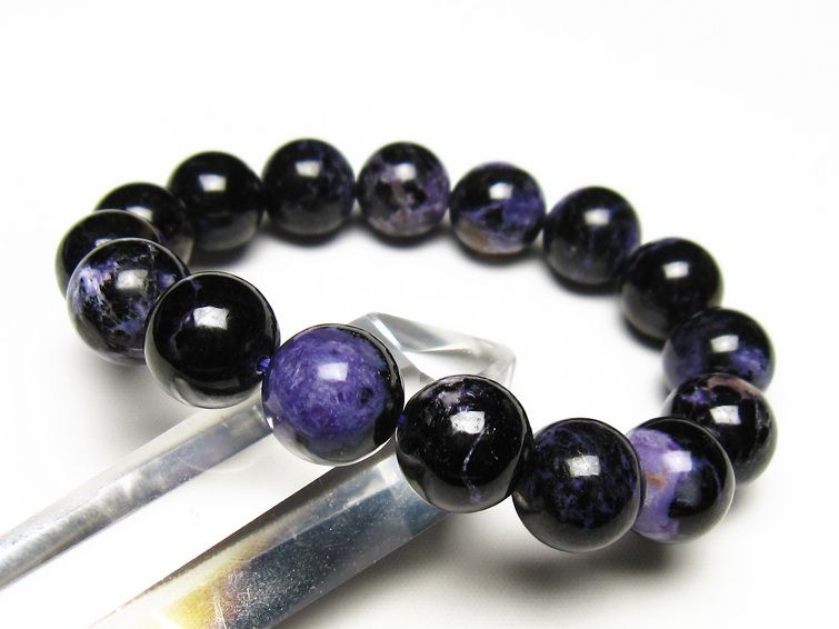 チャロアイト ブレスレット 12mm 一点物 メール便可 111-49251