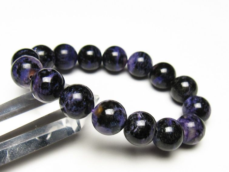 チャロアイト ブレスレット 12mm 一点物 メール便可 111-49253 【sold out】