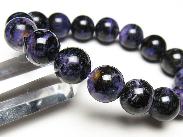 チャロアイト ブレスレット 12mm 一点物 メール便可 111-49253 【sold out】