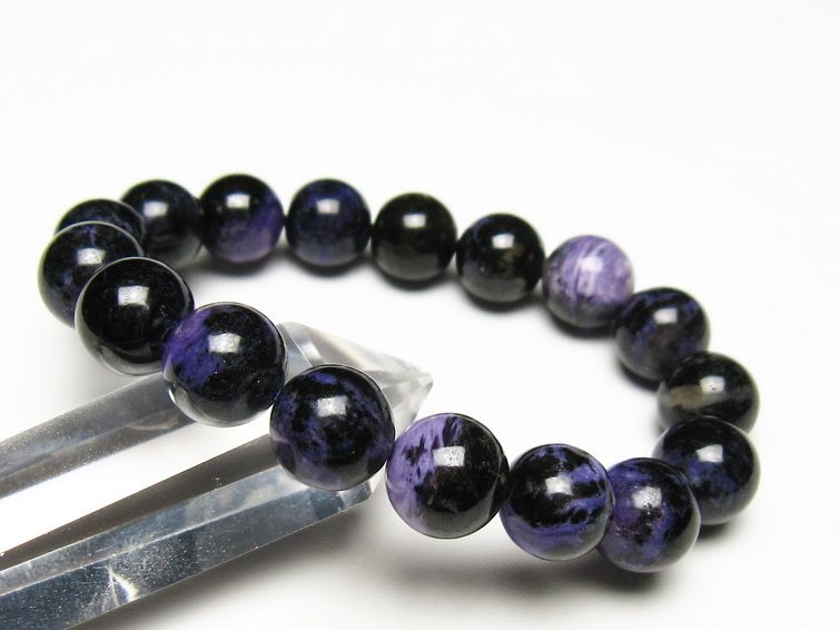 チャロアイト ブレスレット 12mm 一点物 メール便可 111-49255