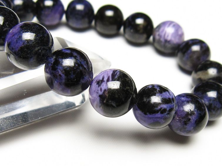 チャロアイト ブレスレット 12mm 一点物 メール便可 111-49255