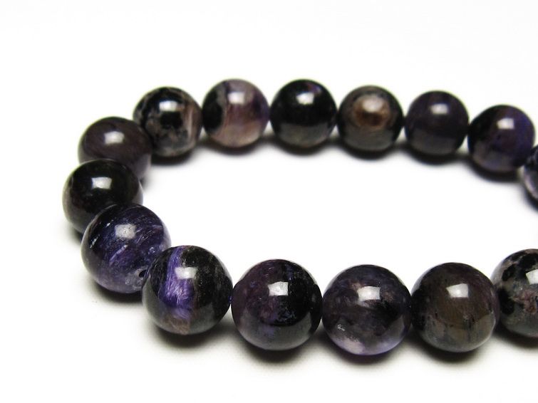 チャロアイト ブレスレット 12mm 一点物 メール便可 111-49256 【sold out】