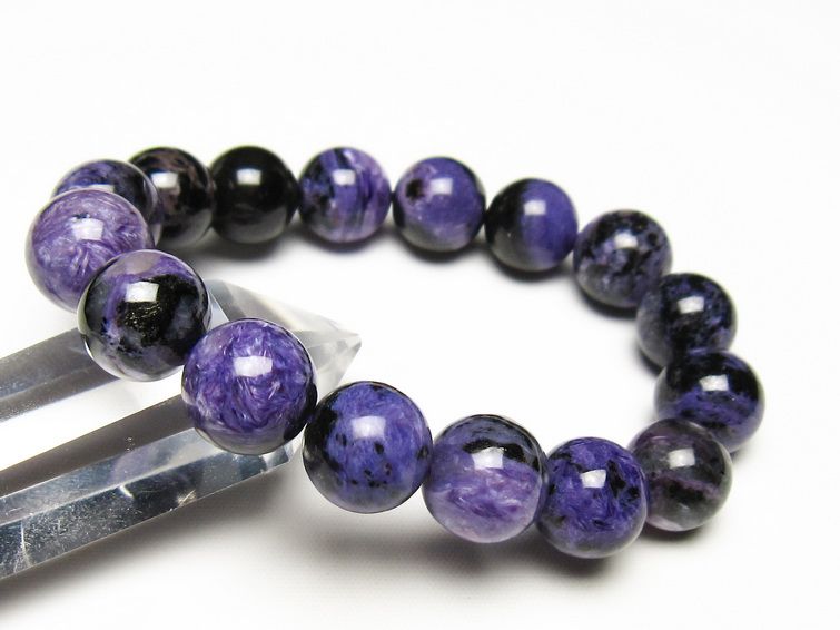 チャロアイト ブレスレット 13mm 一点物 メール便可 111-49266 【sold out】