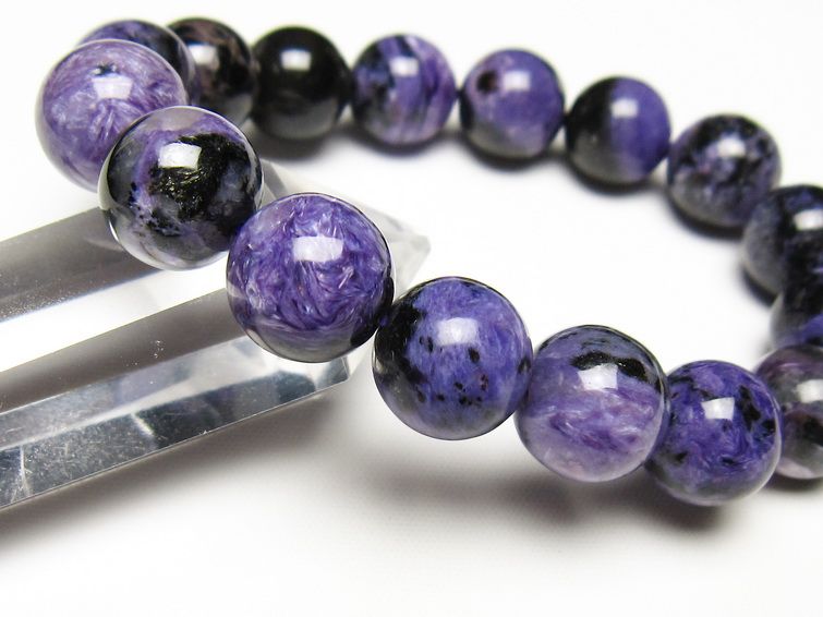 チャロアイト ブレスレット 13mm 一点物 メール便可 111-49266 【sold out】