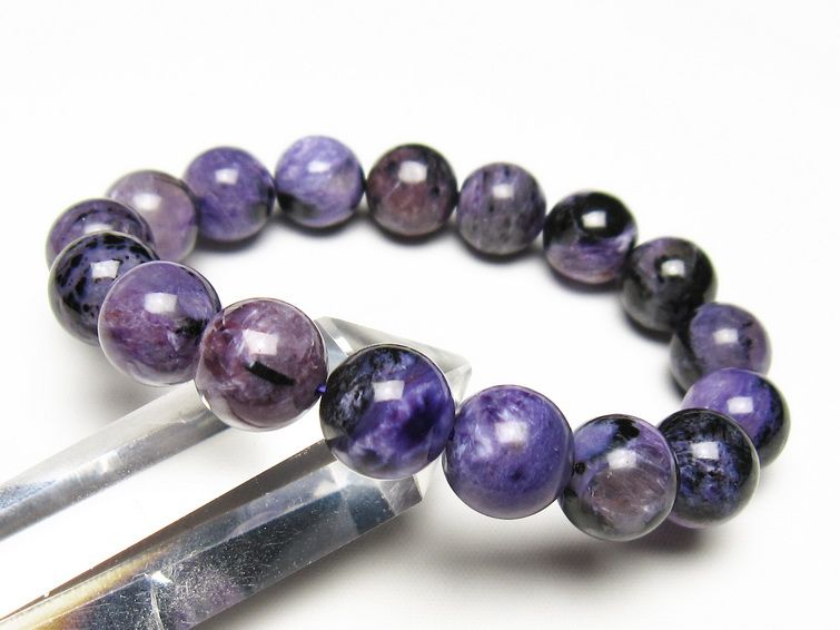 チャロアイト ブレスレット 12mm 一点物 メール便可 111-49267 【sold out】
