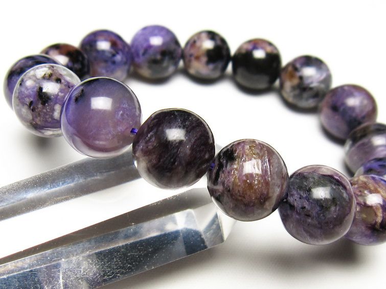 チャロアイト ブレスレット 13mm 一点物 メール便可 111-49268