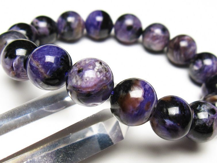 チャロアイト ブレスレット 13mm 一点物 メール便可 111-49270