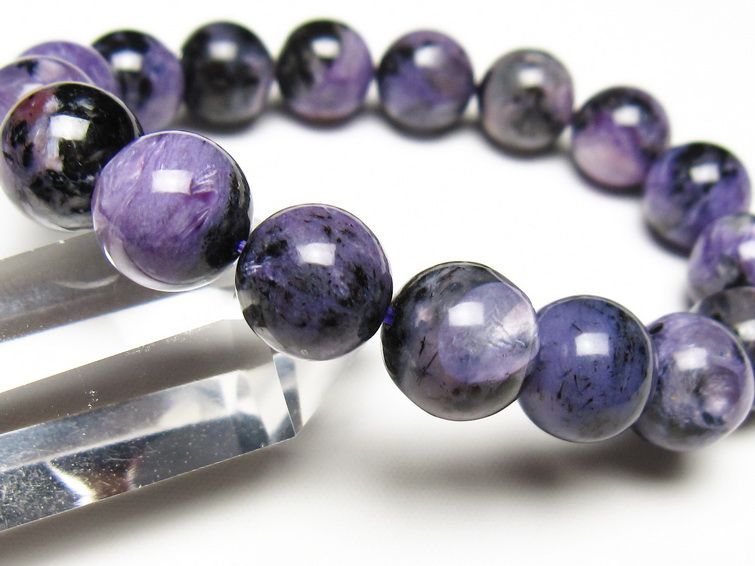 チャロアイト ブレスレット 12mm 一点物 メール便可 111-49271 【sold out】
