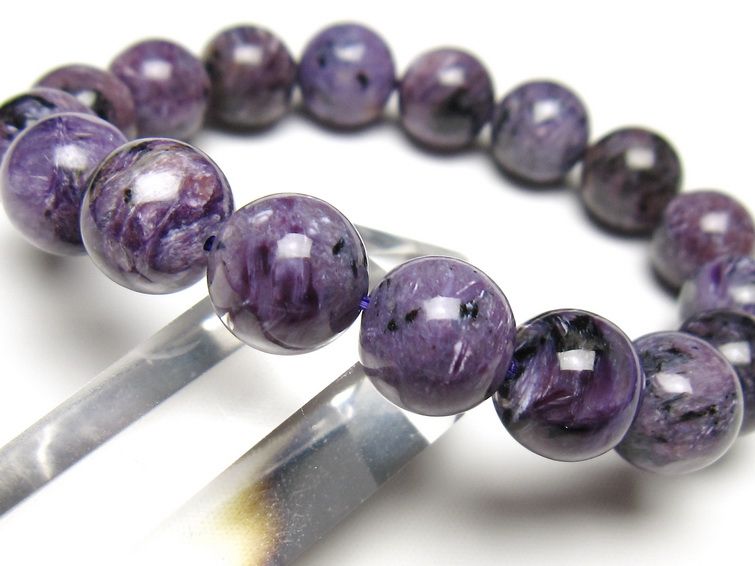 チャロアイト ブレスレット 12mm 一点物 メール便可 111-49272
